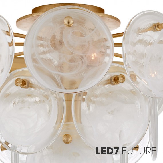 Loft Industry Modern - Shine Discs Chandelier V3